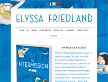 Tablet Screenshot of elyssafriedland.com
